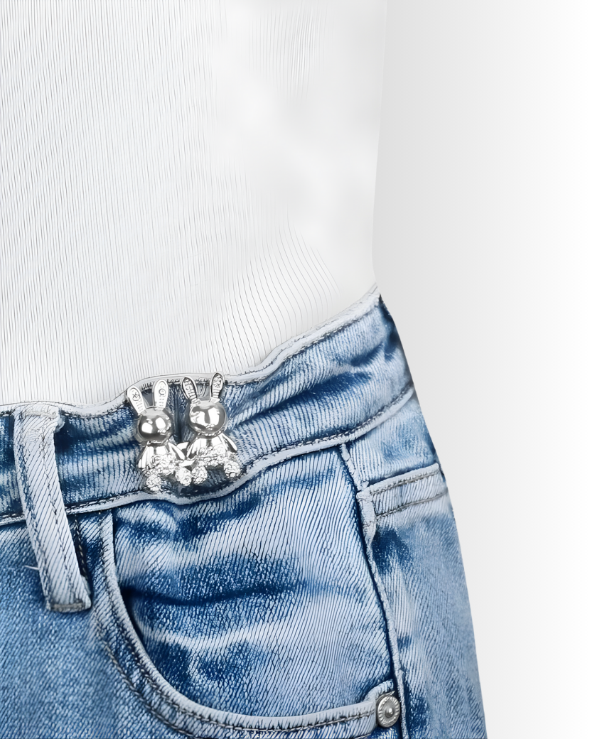 Taşlı Tavşan Pantolon Beli Daraltma Aparatı